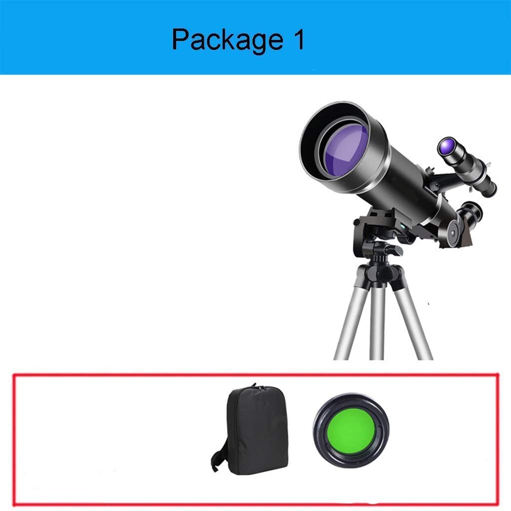 Best Refractor Telescope for Beginners - 70mm Large Aperture Astronomy Telescope with Carry Bag & Tripod - Perfect for Stargazing, Travel & Kids Educational Gifts