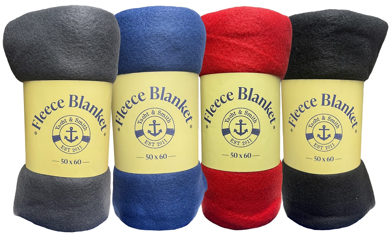 Yacht & Smith 36-Piece Winter Kit - Fleece Blankets, Adult Beanies, Warm Gloves for Men & Women - Bulk Wholesale Winter Accessories for Home, Office & Outdoor Activities