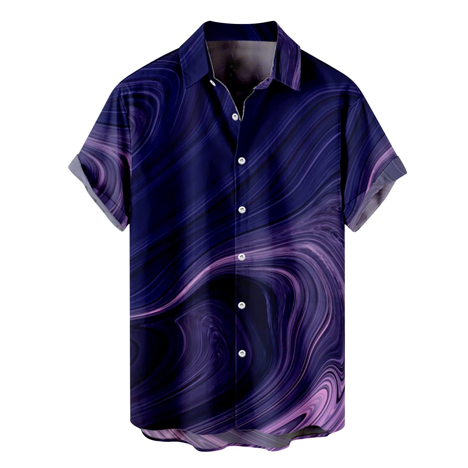 **Men's Hawaiian Shirts Short Sleeve - Tropical Printed Button Down Shirts for Beach, Vacation & Summer Outfits - Casual & Party Wear**