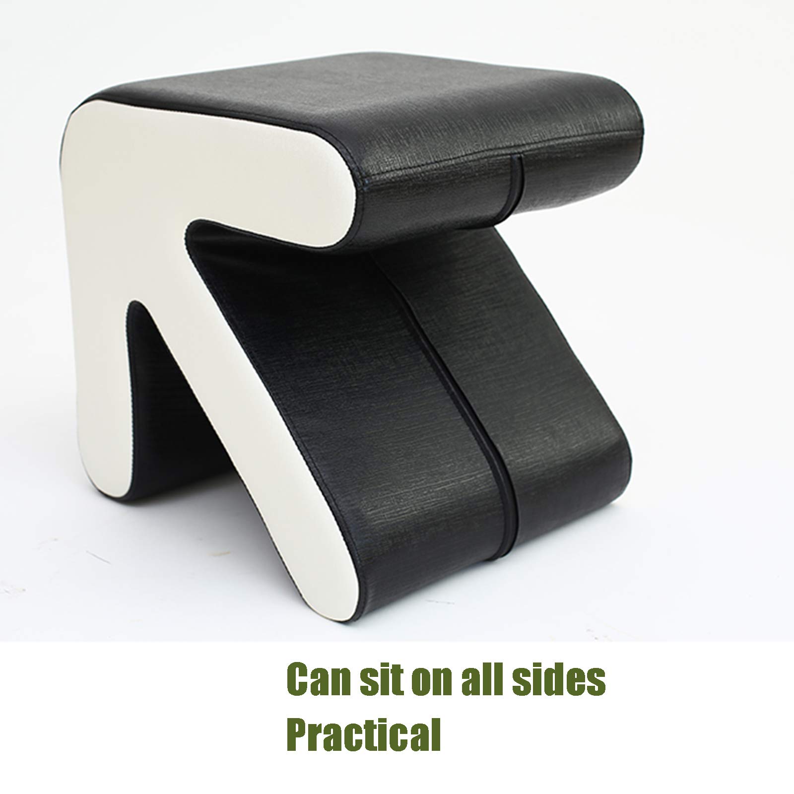 Arrow-Shaped Ottoman Cube Seat - Green Memory Foam Padded Foot Stool with Toy Storage | Perfect for Living Room, Bedroom & Nursery Decor