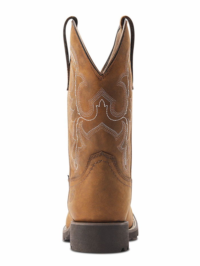 Ariat Women's Unbridled Rancher H2O Waterproof Boots - Distressed Tan Cowgirl Boots for Western Riding, Ranch Work & Outdoor Activities