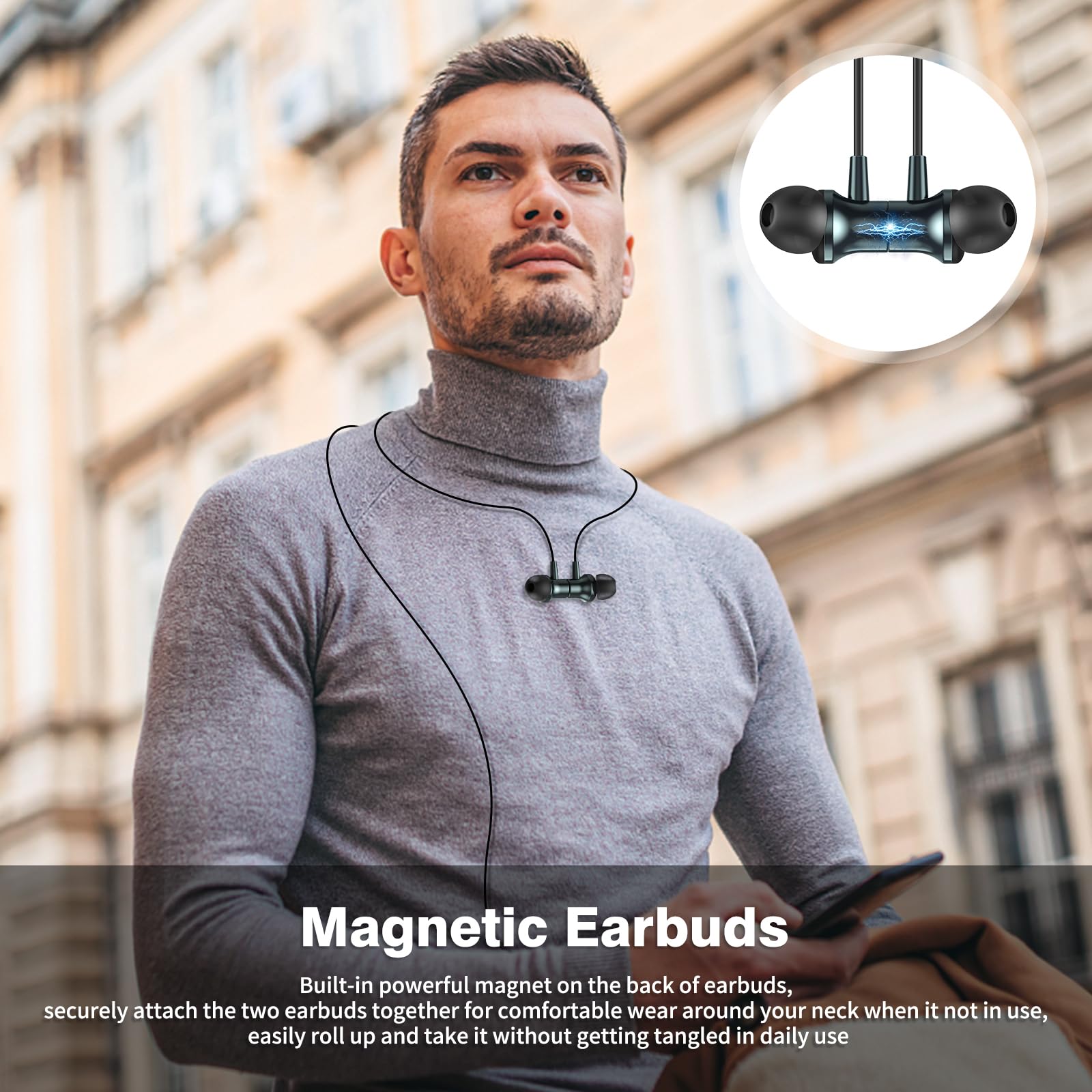 USB Type C Wired Earbuds with Microphone & Volume Control - Noise Canceling Magnetic In-Ear Headphones Compatible with iPad 10th Gen, iPad Air 5th Gen, iPad Pro 11