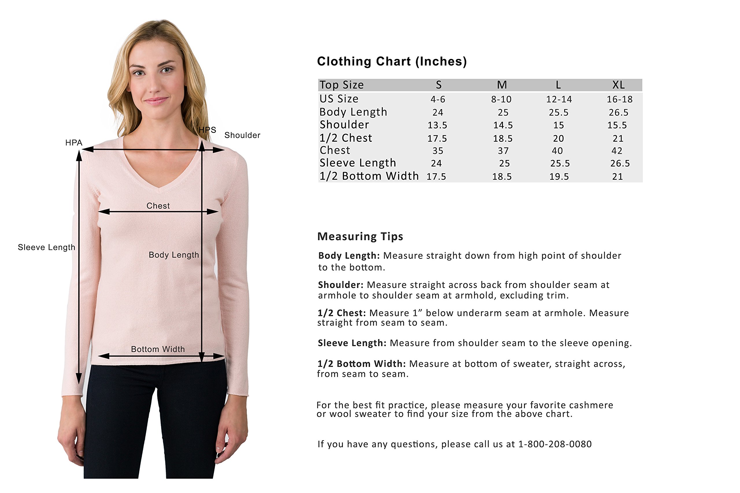 JENNIE LIU Women's 100% Pure Cashmere Long Sleeve V-Neck Pullover Sweater - Soft & Warm Winter Knitwear for Office, Dating & Casual Outfits