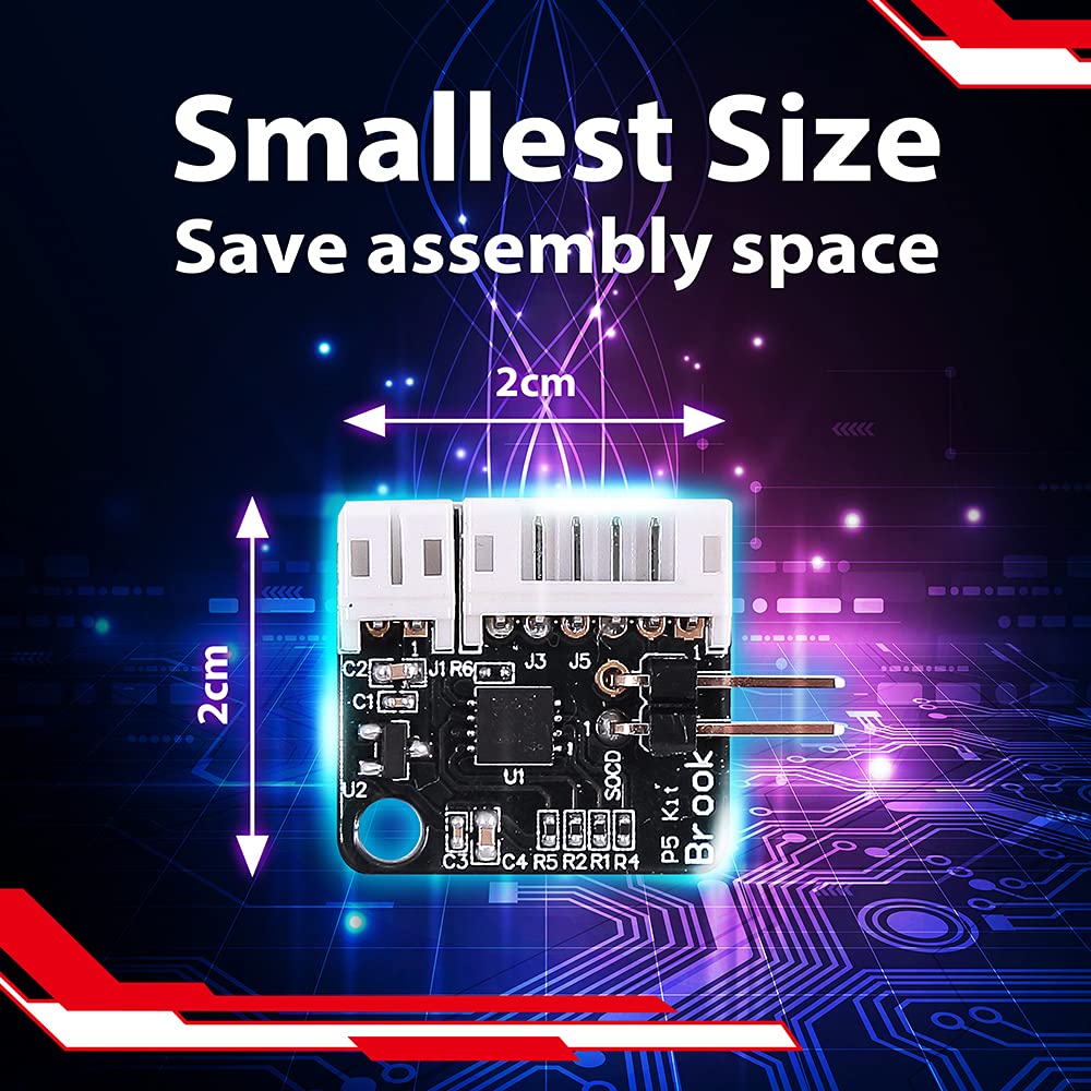Brook UFB-UP5 Universal Fighting Board Upgrade Kit for PS5 - Small PCB Fighting Game Controller Compatible with PS5, Includes Wafer Connector | Perfect for Arcade Sticks & Tournament Gaming