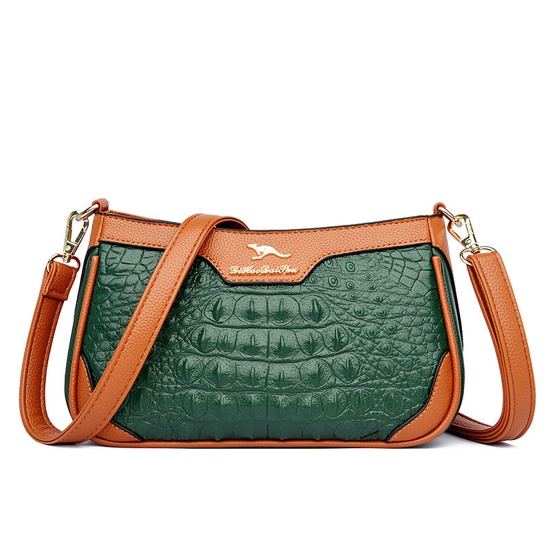Stylish Alligator Pattern Crossbody Bag for Women - Perfect for Work, Travel & Everyday Use