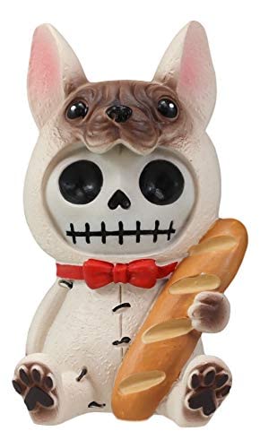 Ebros French Bulldog Furry Bones Collectible Statue - 3