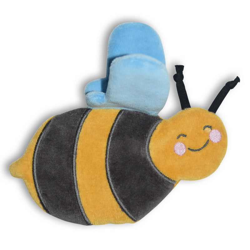 Tikiri Crinkle Scrunch Sensory Toy for Kids - Soft Textured Bee-Shaped Stress Relief Toy for Autism, ADHD & Anxiety - Perfect for Classroom, Travel & Sensory Play
