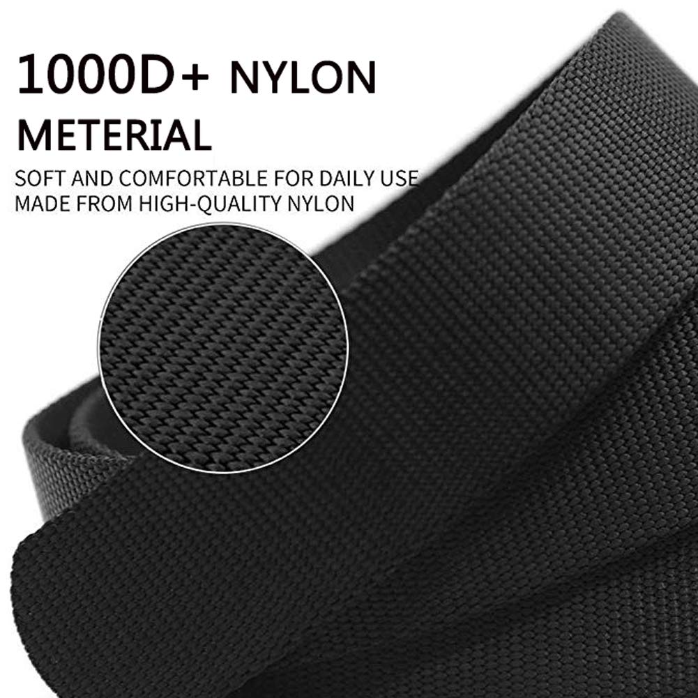 MOZETO Tactical Belt for Men - 2 Pack Quick Release EDC Gun Belt with Velcro & Concealed Carry - Durable Hunting Waist Belt for Outdoor, Tactical, and Everyday Use