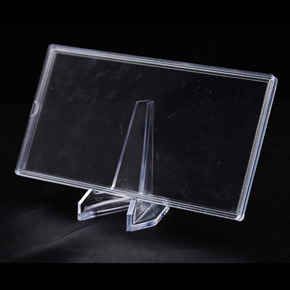 10 Pack Small Clear Acrylic Coin Display Stands - 2.56 Inch Easel Holders for Collectible Coins, Pocket Watches, Military Medals & Photos - Perfect for Showcasing Valuables in Display Cases or Shelves