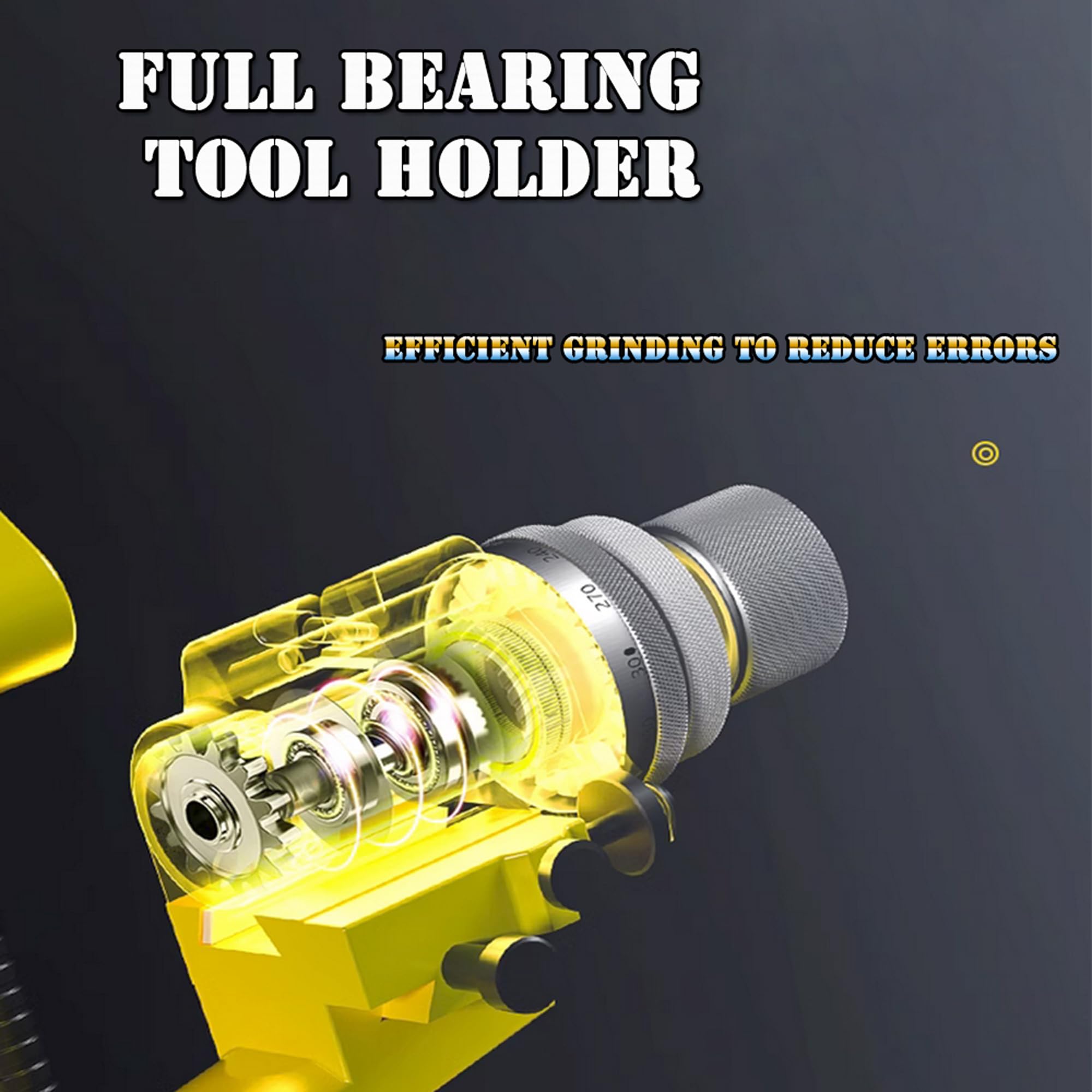 5C Universal Cutter Grinder Sharpener - Multi-functional Sharpening Tool for Drill Bits, Lathe Bits & Cutters with Accessories - Perfect for DIY Projects, Metalworking & Woodworking