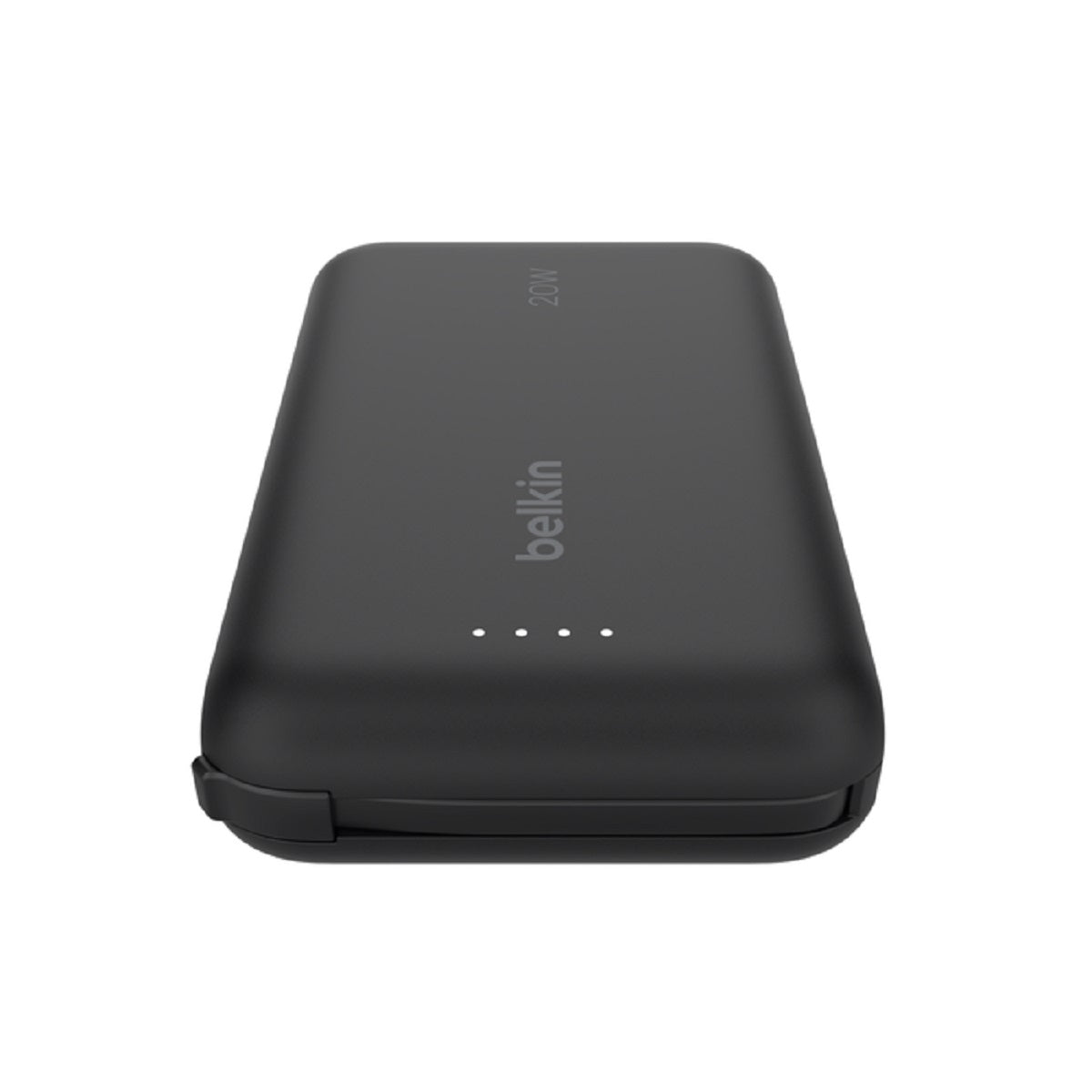 Belkin BoostCharge 10000mAh Portable Charger with Built-in Cable - Fast Charging Power Bank for iPhone, Samsung, Android Phones | Perfect for Travel, Camping & Emergency Backup