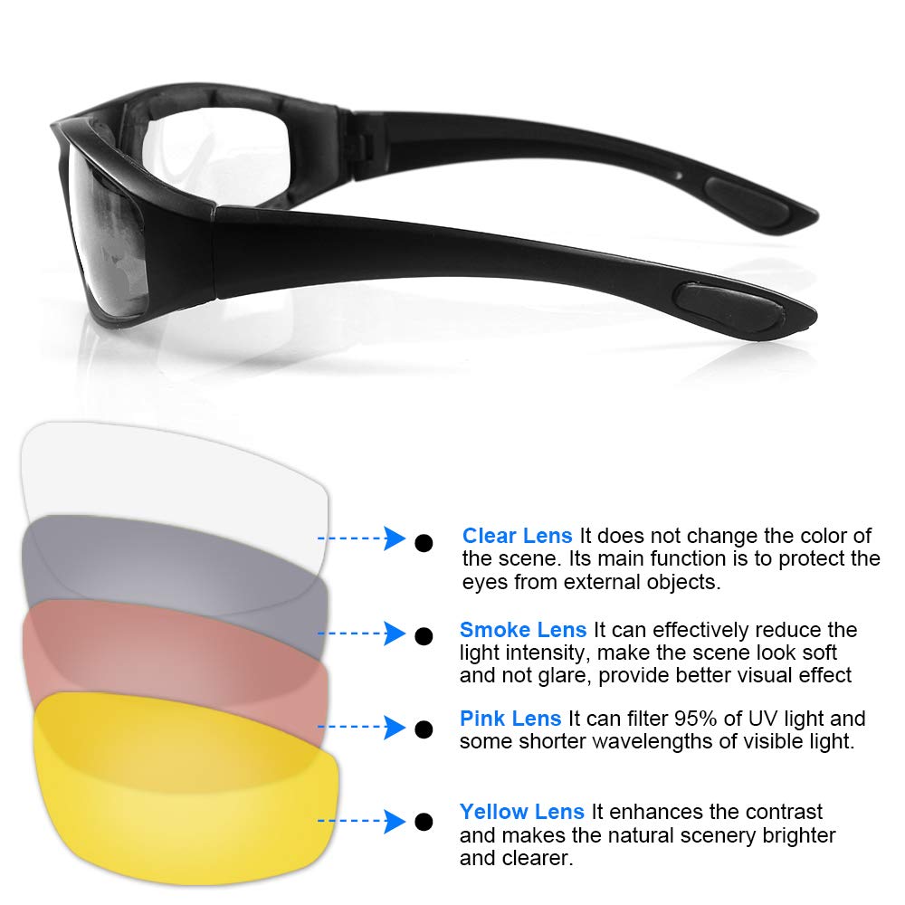 UV-Protected Motorcycle Glasses - Windproof, Dustproof for Outdoor Riding