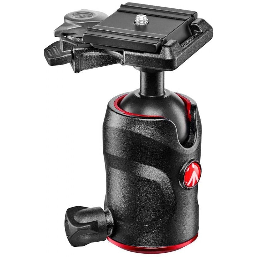 Manfrotto 496 Compact Ball Head with Quick Release Plate - Lightweight Aluminum Tripod Head for DSLR Cameras - Perfect for Travel, Landscape & Wildlife Photography
