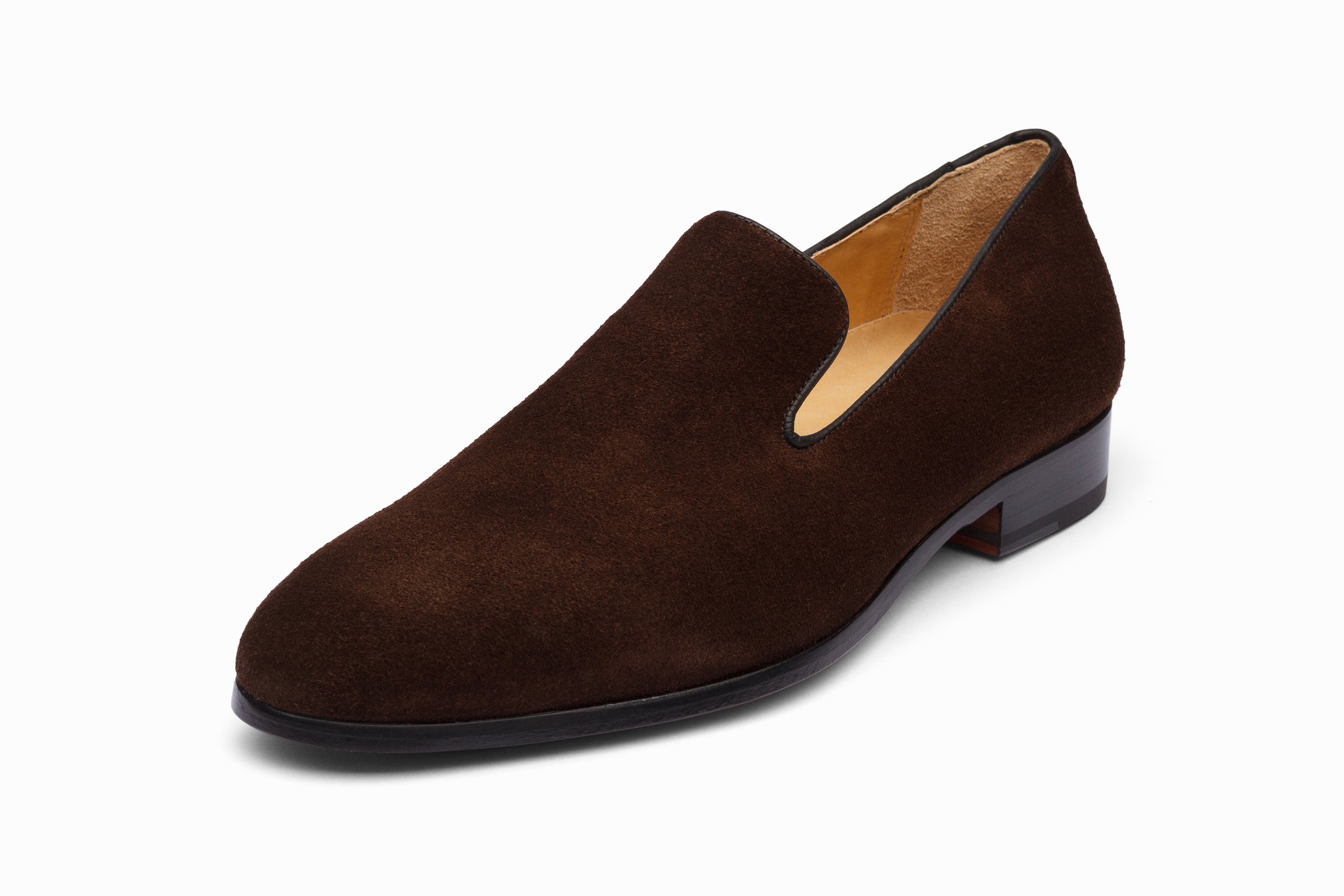 Brown Suede Venetian Loafers for Men - Comfortable Slip-On Dress Shoes for Office, Casual & Travel