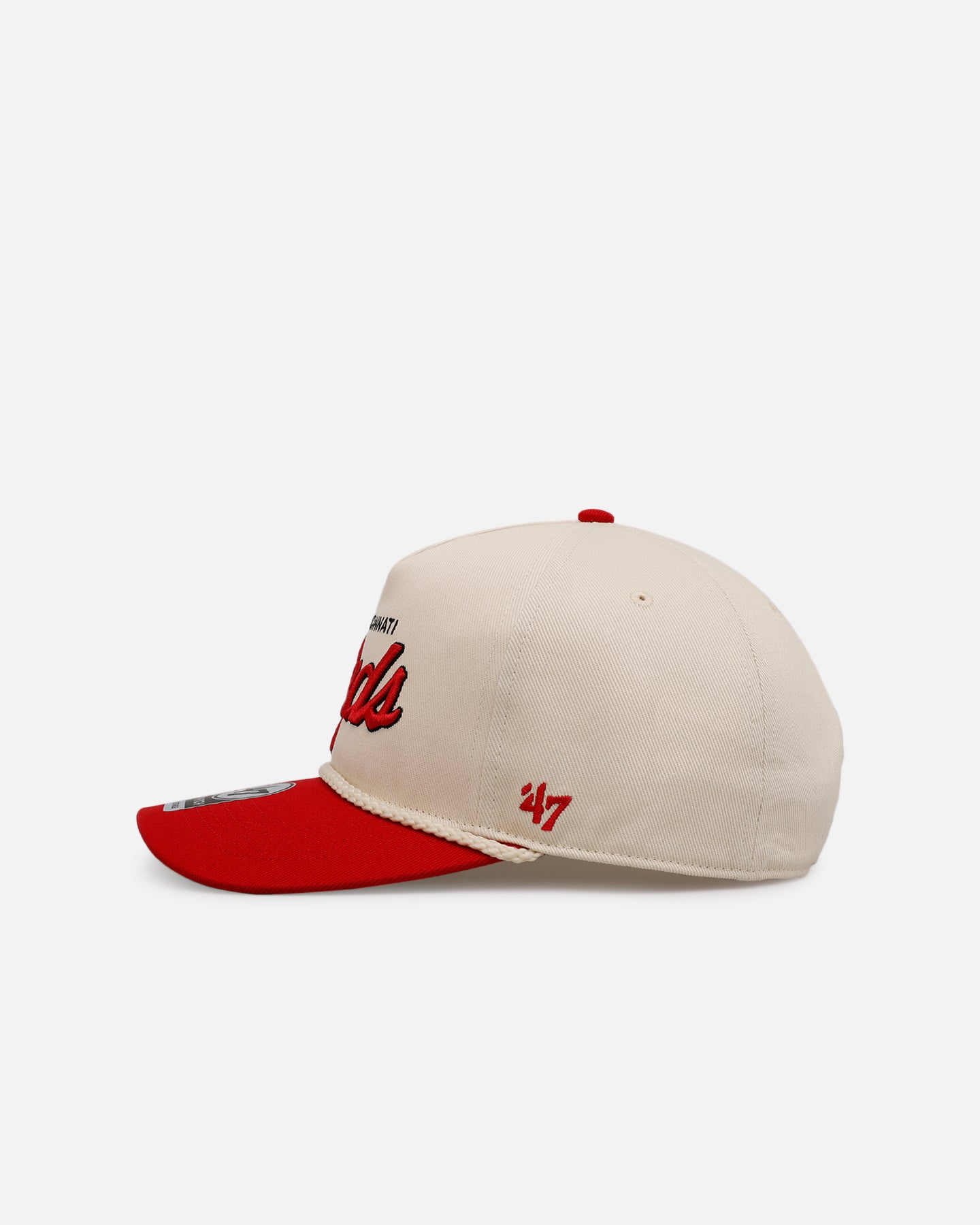 47 Brand Cincinnati Reds 'MLB Opening Day' Script Hitch Snapback Hat - Adjustable Baseball Cap for Men & Women - Perfect for Baseball Games, Sports Events and Casual Wear