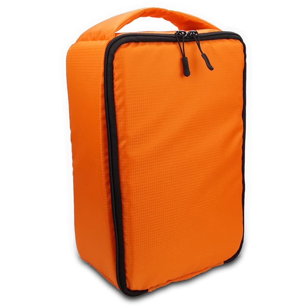 Waterproof DSLR Camera Bag with Padded Protection & Adjustable Partitions - Multi-Functional Digital Camera Case for Outdoor Photography, Travel & Hiking (Orange, One Size)