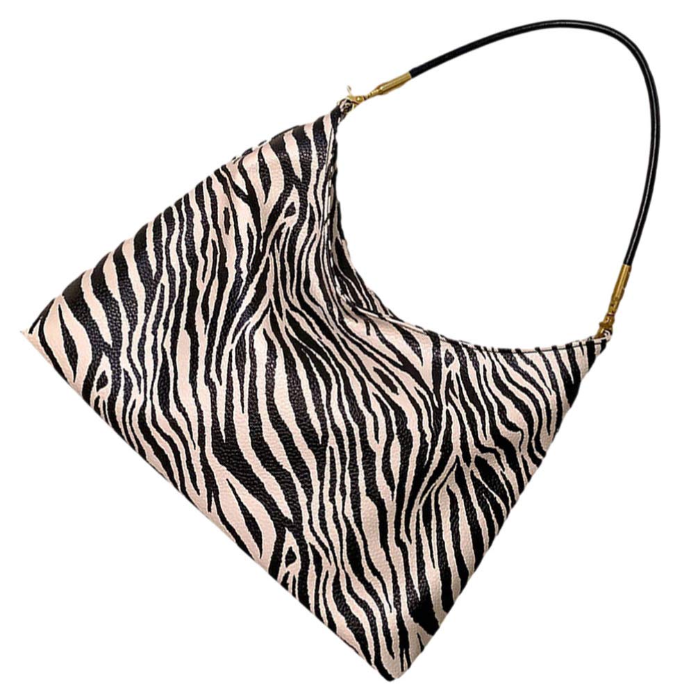 1pc Zebra Print PU Leather Shoulder Bag for Women - Crossbody Camera Strap Tote Handbag in Black & White Pearlescent - Perfect for Travel, Photography & Everyday Use