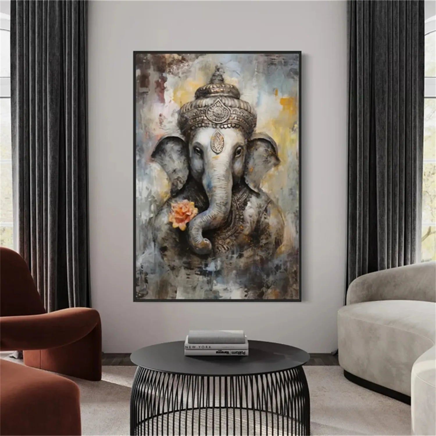 Animal Art Painting #AP060 - Handmade Canvas Wall Decor for Living Room, Bedroom & Office - Perfect Gift for Pet Lovers & Home Decor