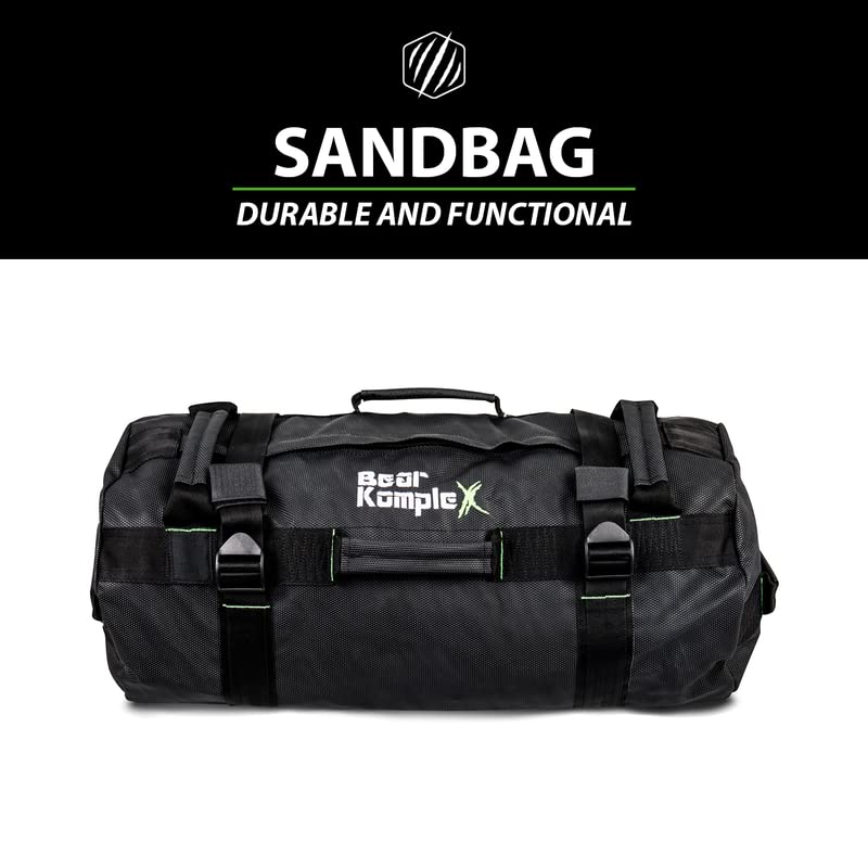 Bear KompleX Small D-Bag Weighted Sand Bag - 90 lbs for Strength Training, CrossFit & Functional Fitness - Perfect for Home Gym, Outdoor Workouts & Military Training
