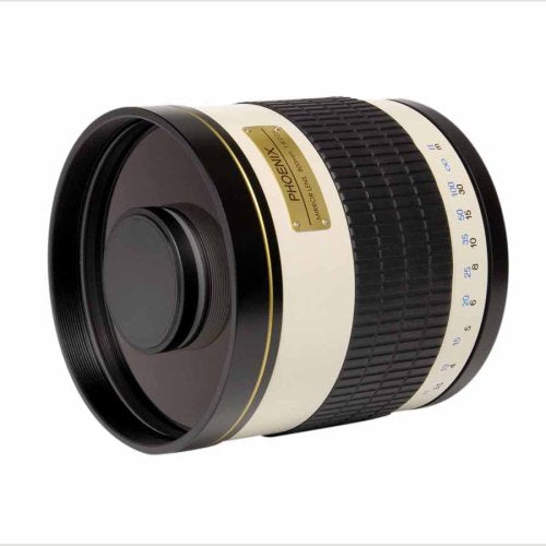 Phoenix P09082 TDX 800mm F/8.0 Mirror Telephoto Lens for Wildlife Photography, Bird Watching & Astronomy - Compact & Lightweight Design for DSLR and Mirrorless Cameras