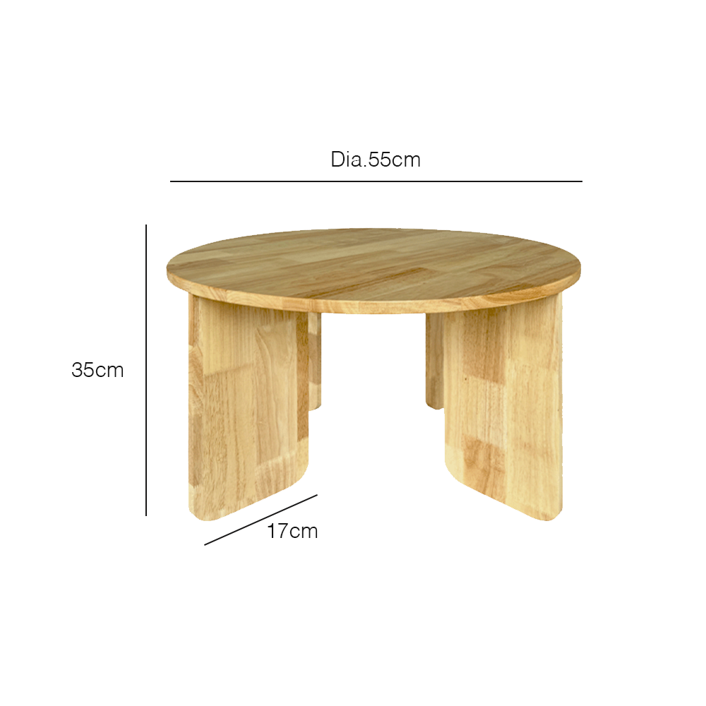 Modern Small Coffee Table - Minimalist Wooden Side Table for Living Room, Bedroom, Office - Perfect for Small Spaces & Home Decor
