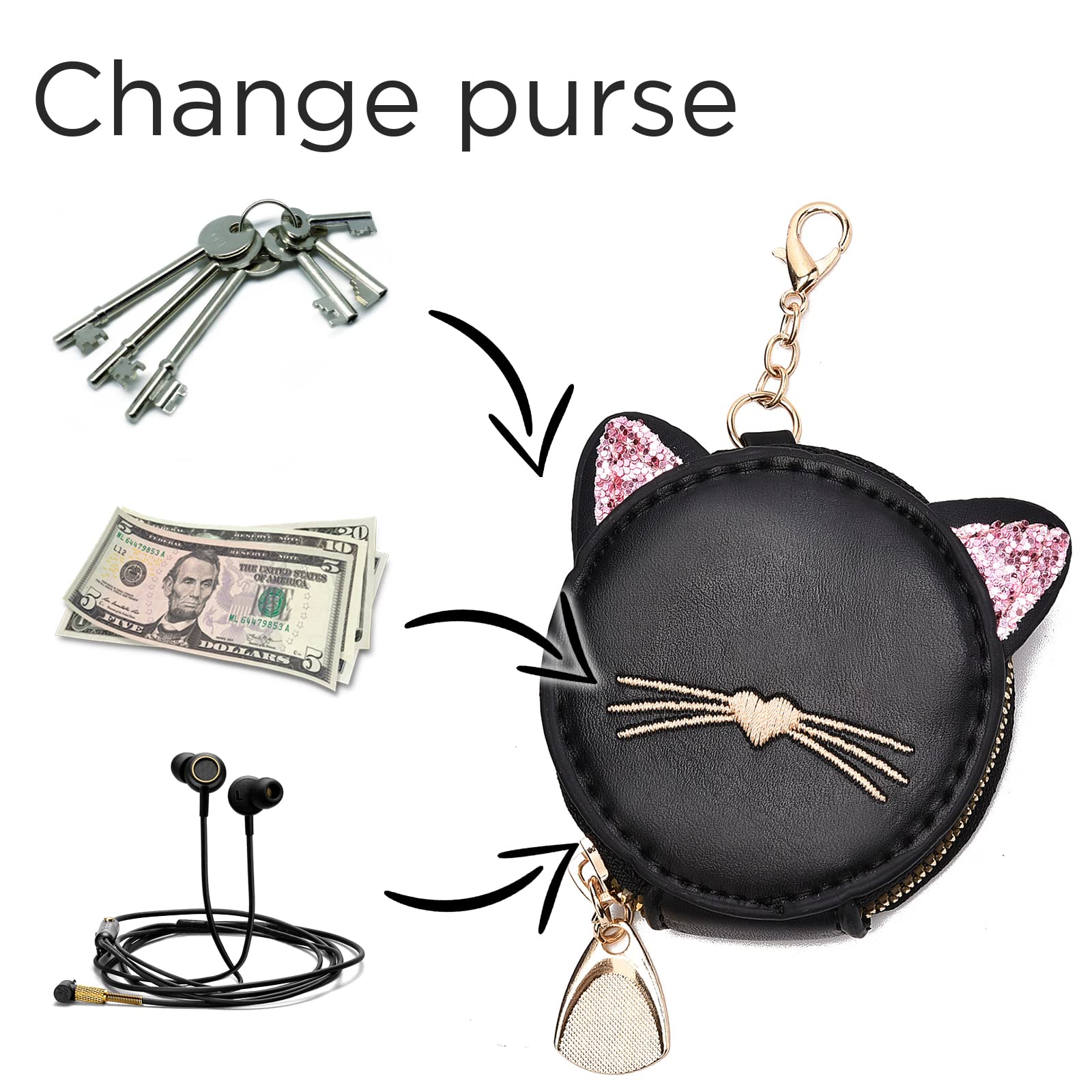 IHAYNER Women's Fashion Handbags - Stylish Top Handle & Crossbody Shoulder Purse with Cute Kitty Design | Perfect for Work, Date Night & Everyday Use