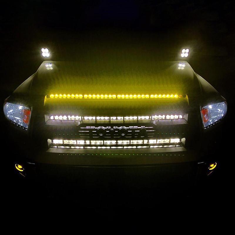 SDHQ Built A-Pillar Light Mounts for 2014-2021 Toyota Tundra - Off-Road LED Light Bar Brackets for Enhanced Night Driving & Off-Road Adventures