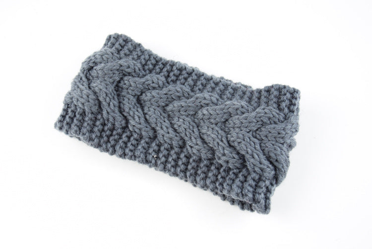 Warm Acrylic Thick Wool Knitted Headband for Women - Winter Fashion Hair Accessories - Perfect for Outdoor Activities & Cold Weather