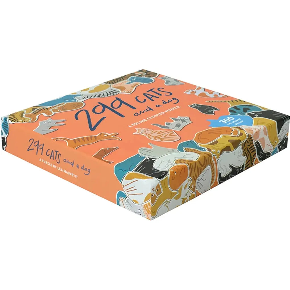 299 Cats (and a Dog) Jigsaw Puzzle - 300 Piece Animal Puzzle for Adults & Kids - Fun Family Game Night Activity & Home Decor