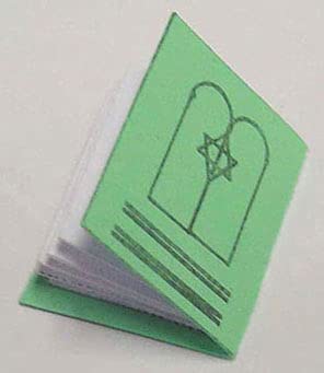 Hebrew Notebook Miniature for Dollhouse - Craft & DIY Scenes