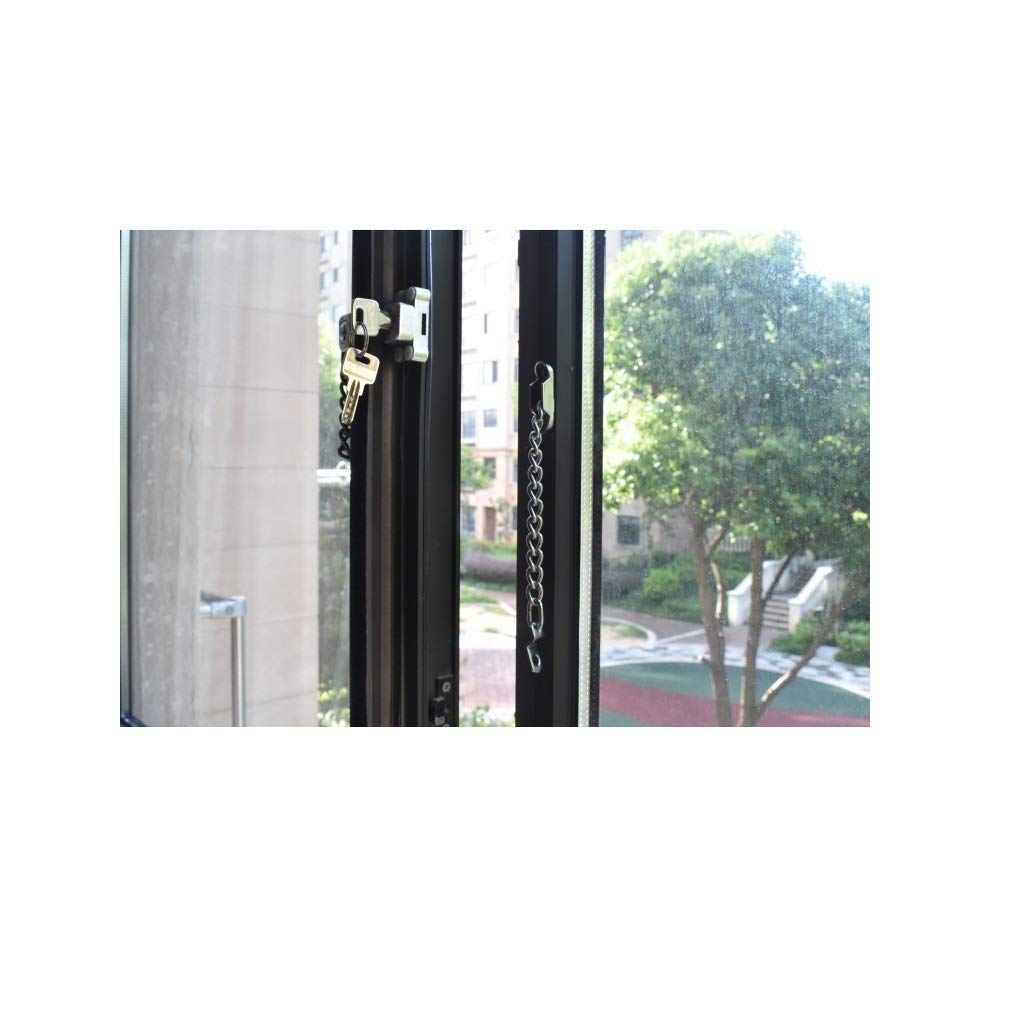 Child Safety Window Lock - Adjustable Security Restrictor for Casement Windows & Doors | Secondary Sash Lock for Ventilation | Anti-Theft & Fall Prevention | Pack of 20 by LOCKA | Perfect for Home, Office & School Safety