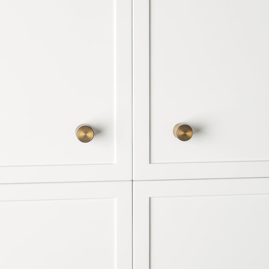 Vintage Antique Brass Cabinet Knobs - Elegant Hardware for Kitchen, Bathroom & Furniture Drawers - Perfect for Home Renovation & DIY Projects
