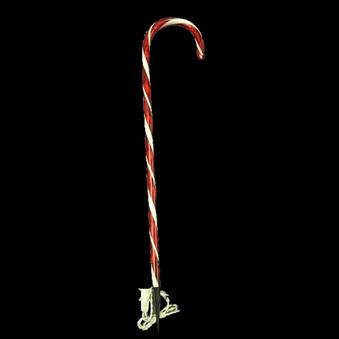 28 Pack Lighted Red and White Striped Candy Canes - Christmas Holiday Decorations for Indoor Outdoor Tree, Yard, and Party Decor