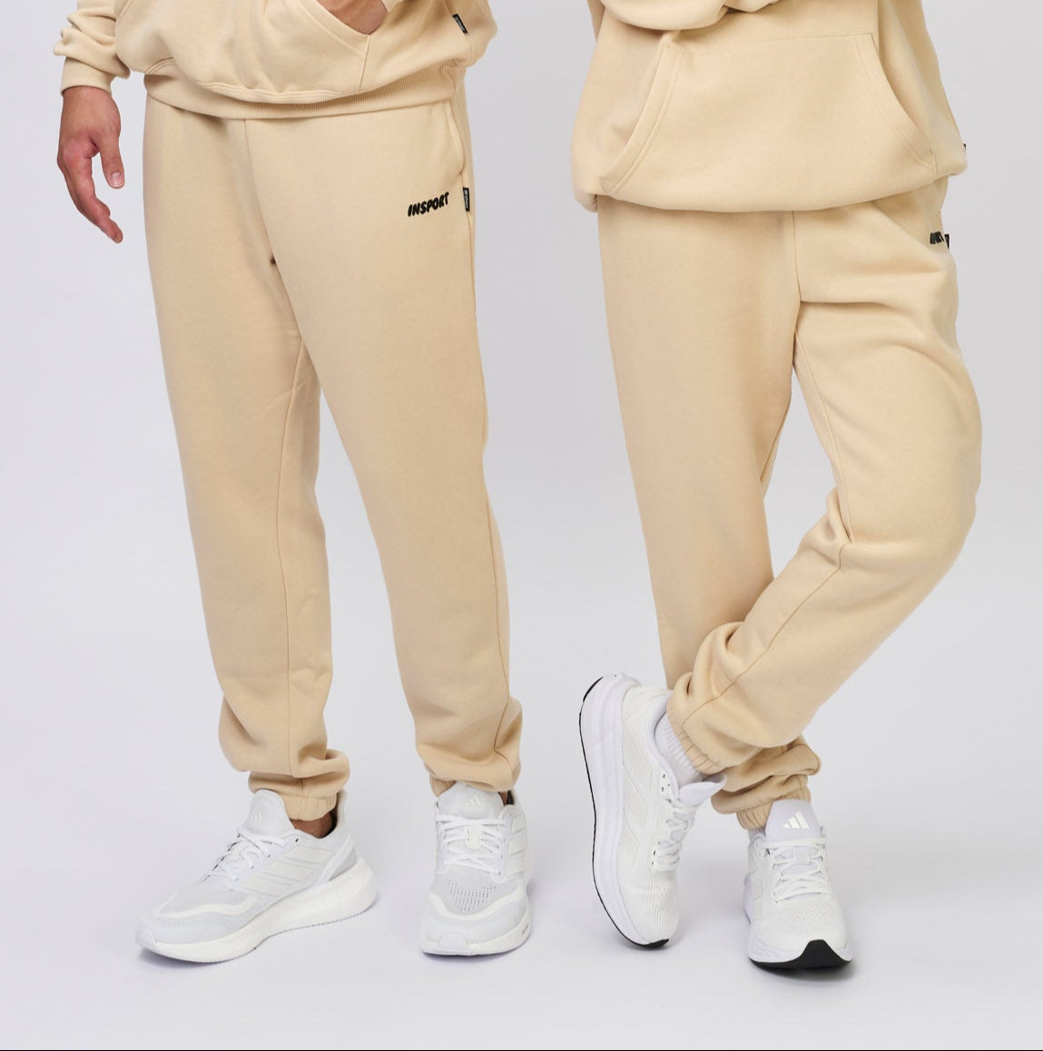 INSPORT Unisex Frankie Pant - Stone Wash Comfortable Casual Joggers for Men & Women - Perfect for Workout, Lounge & Everyday Wear