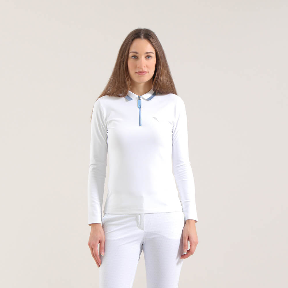 ABUELA Lightweight Sunblock® Long Sleeve Polo Shirt - UPF 50+ UV Protection, Breathable Quick-Dry Fabric for Men & Women - Perfect for Golf, Fishing, Hiking & Outdoor Activities