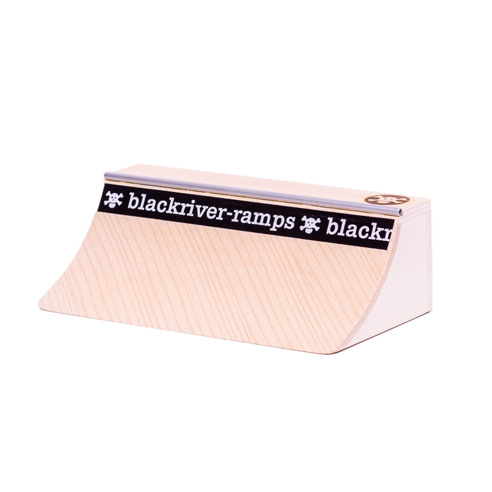Blackriver Fingerboard Ramp Pocket Quarter XL - Professional Mini Skateboard Ramp for Fingerboard Tricks & Stunts - Perfect for Home, Office & Skate Park Practice