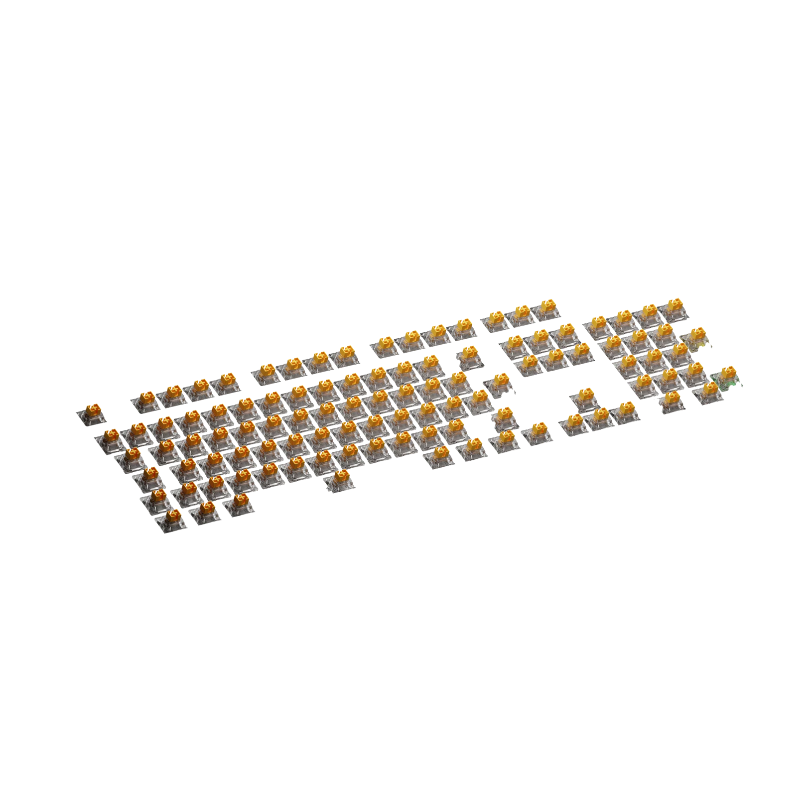 Glorious Panda Mechanical Keyboard Switches - Tactile, 100-Pack, ISO Layout - Perfect for Gaming, Typing & Custom Keyboard Builds