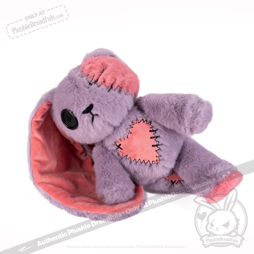 Plushie Dreadfuls Lavender Love Rabbit Limited Edition Stuffed Animal - Soft Plush Toy for Stress Relief, Gift for Kids & Adults, Perfect for Bedroom Decor and Anxiety Comfort