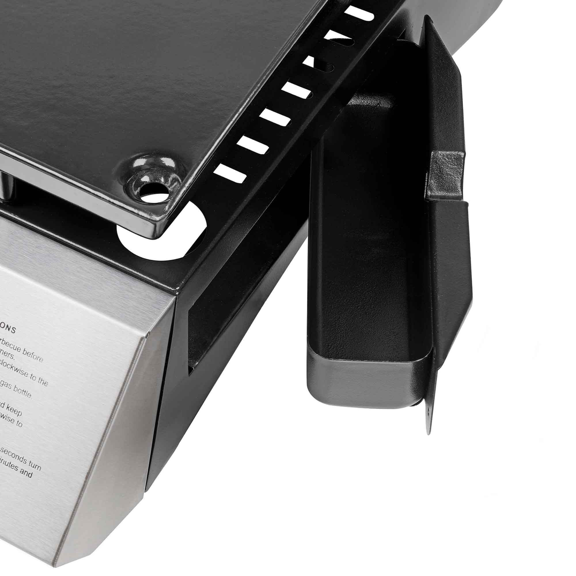 3 Burner Portable Gas Griddle 7.5kW BBQ Grill with Cover - Stainless Steel Outdoor Cooking Station for Camping, Tailgating & Backyard Parties - DG233