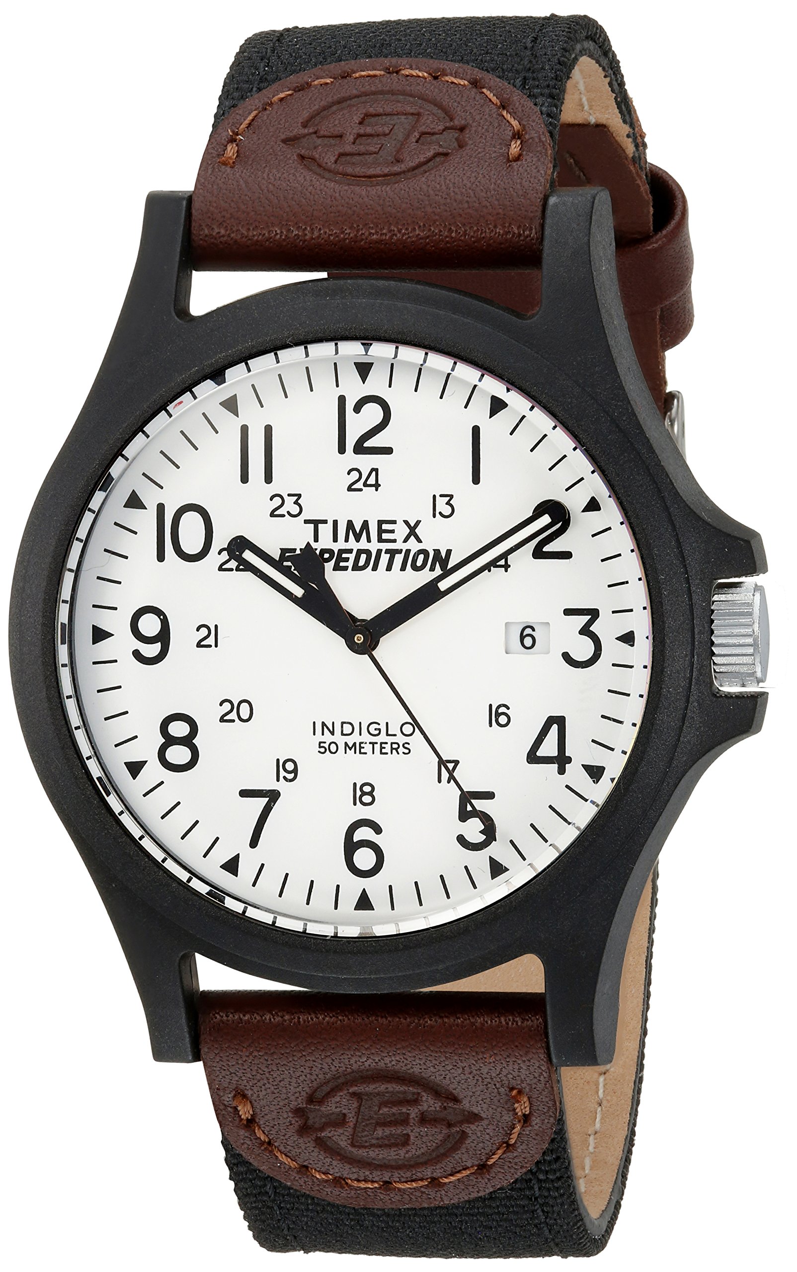 Timex Men's Expedition Watch - Brown Fabric Strap for Outdoor Adventures