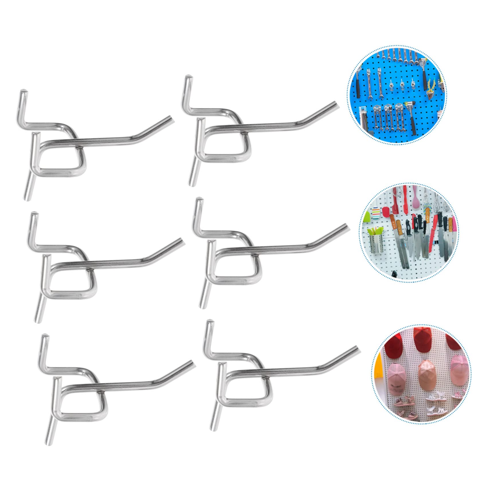 iplusmile 200 Pcs Pegboard Hooks - Heavy Duty Iron Tool Organizer Hooks for Workshop, Garage & Retail Store Organization - Perfect for Hanging Tools, Accessories & Supplies