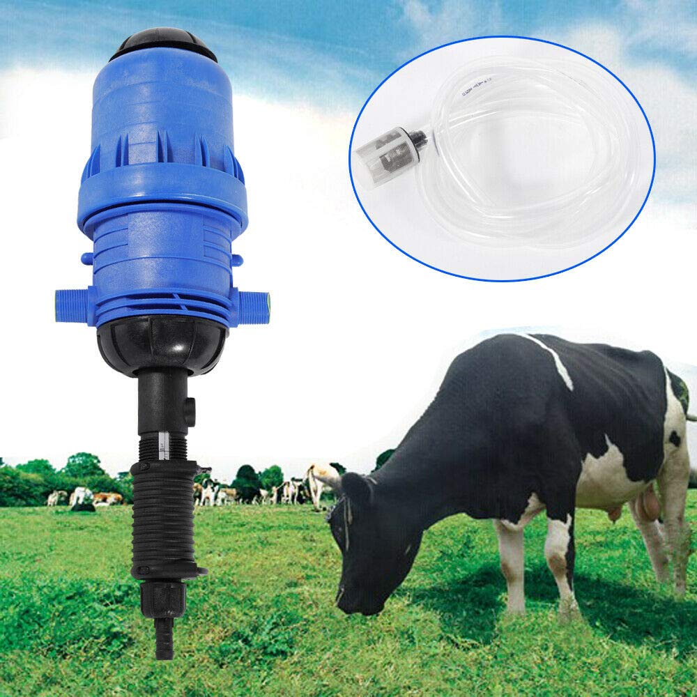 Automatic Water-Powered Fertilizer Injector Pump - Adjustable 0.4-4% Dosing Proportioner for Hydroponics & Agriculture (4-30℃) | Perfect for Greenhouse Irrigation, Lawn Care & Liquid Chemical Distribution