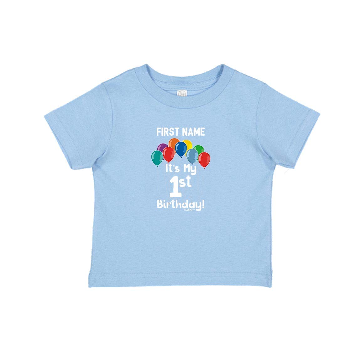 Personalized 1st Birthday Infant T-Shirt - Custom Baby Boy Girl Gift for First Birthday Party, Photo Shoot & Milestone Celebration