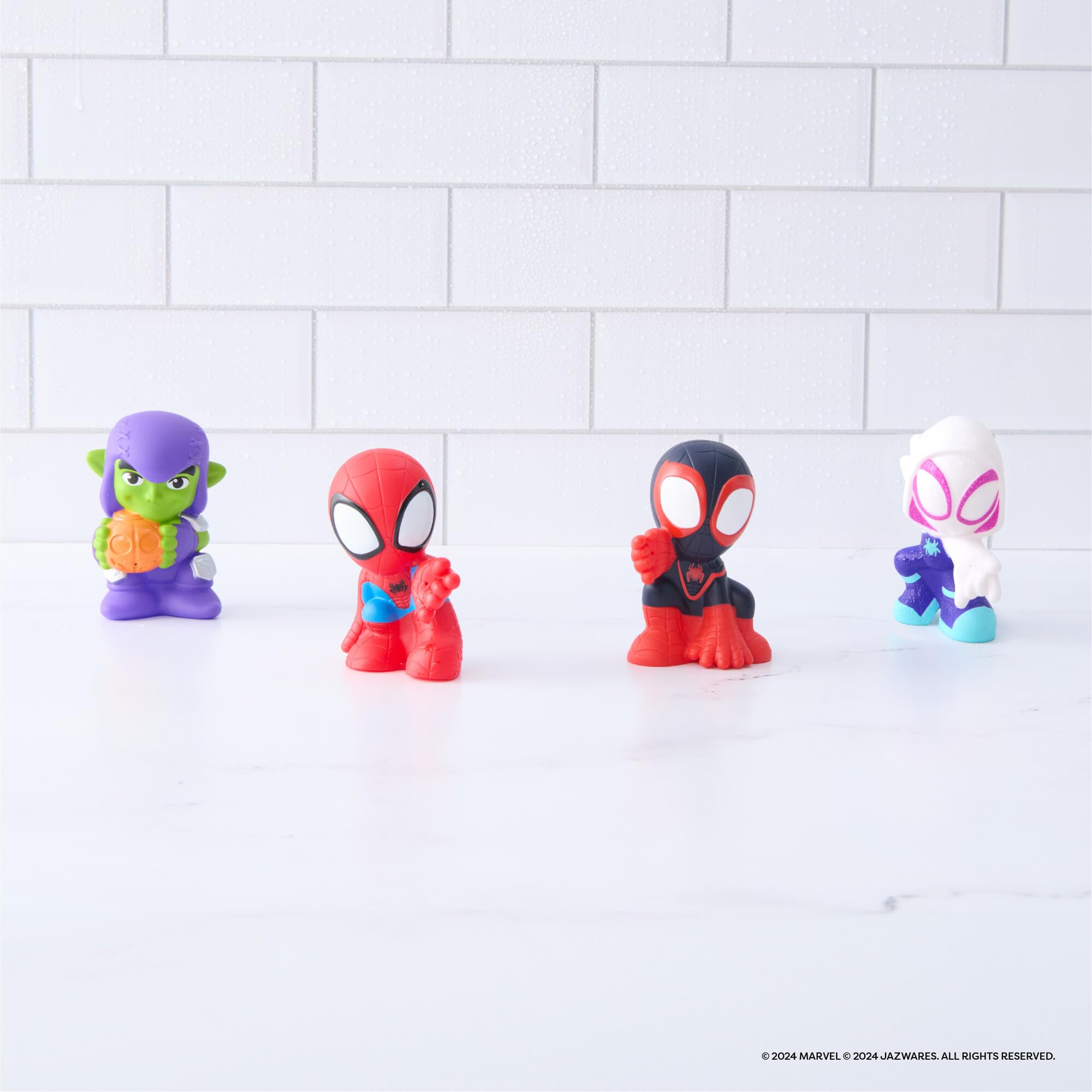 Marvel Spiderman Bath Toy for Kids - Waterproof Superhero Action Figure - Fun Bathtime Play for Toddlers & Children - Perfect Gift for Birthday & Christmas