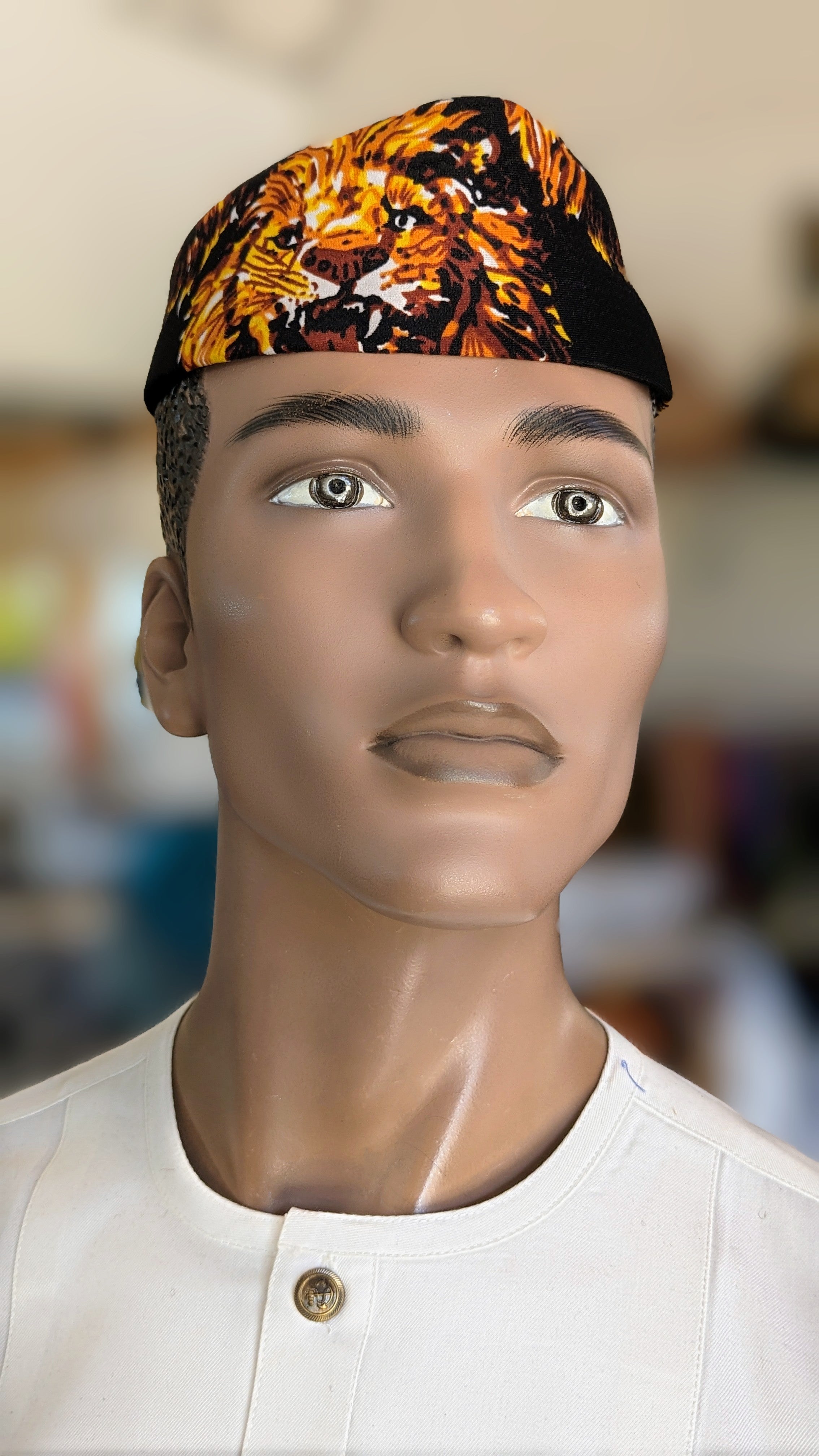 Dupsie's Black Isiagu Okwuoto African Kufi Cap Hat - Traditional Nigerian Igbo Hat for Men - Perfect for Weddings, Cultural Events & Special Occasions