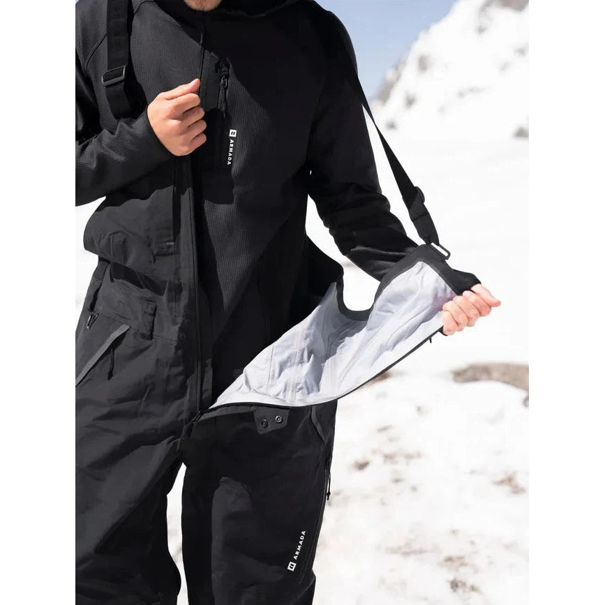 Armada Men's Emmons 3L Waterproof Bib Snow Pants 2025 - Insulated Ski & Snowboard Bib Overalls for Winter Sports & Outdoor Activities