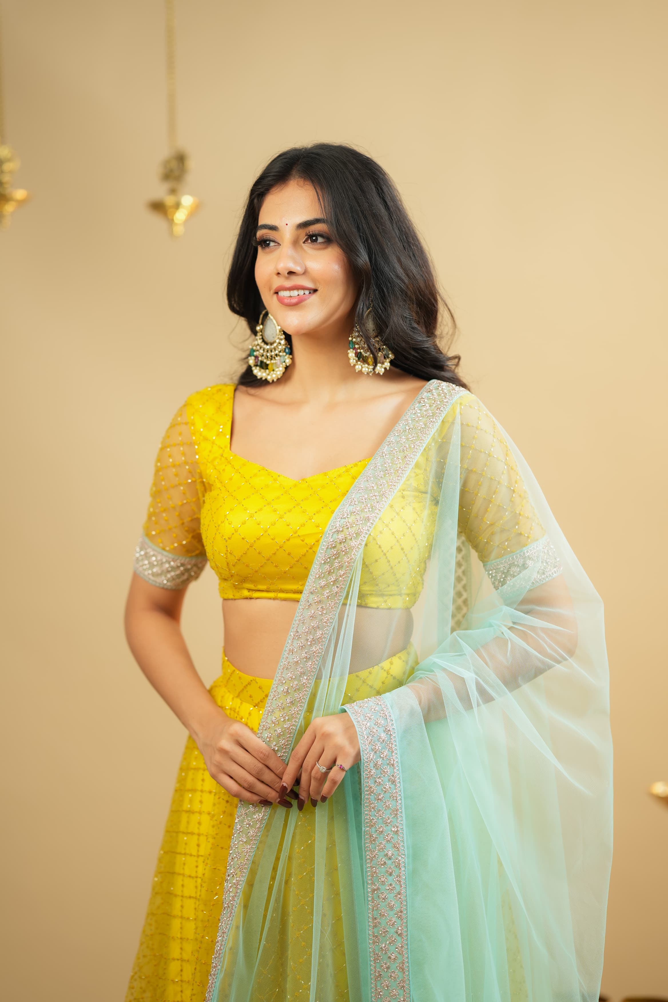 DD760 Saanya Premium Designer Net Lehenga Choli - Elegant Indian Bridal Wear for Weddings & Festive Occasions