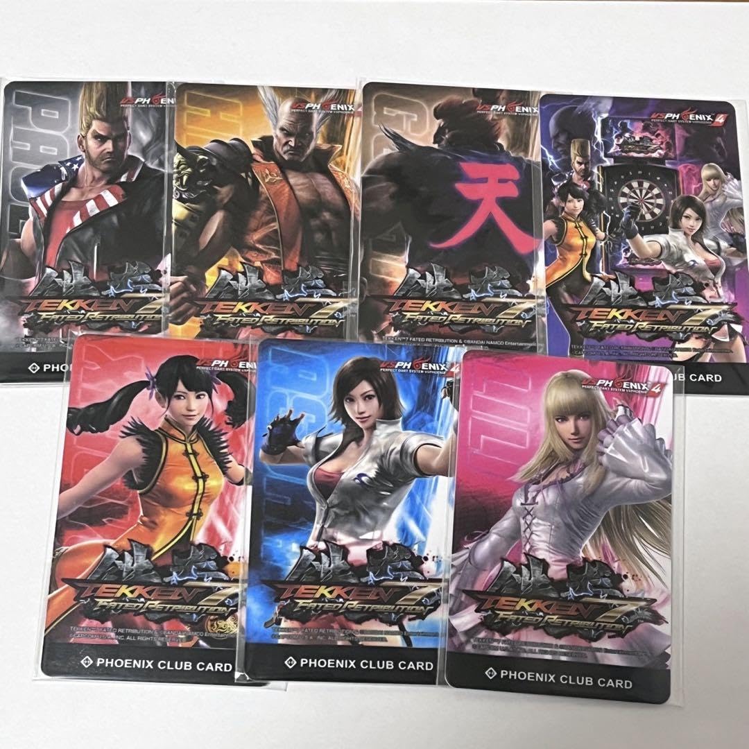 Phoenix Tekken 7 Trading Card Set - 7 Collectible Fighting Game Cards for Tournaments & Gaming Enthusiasts