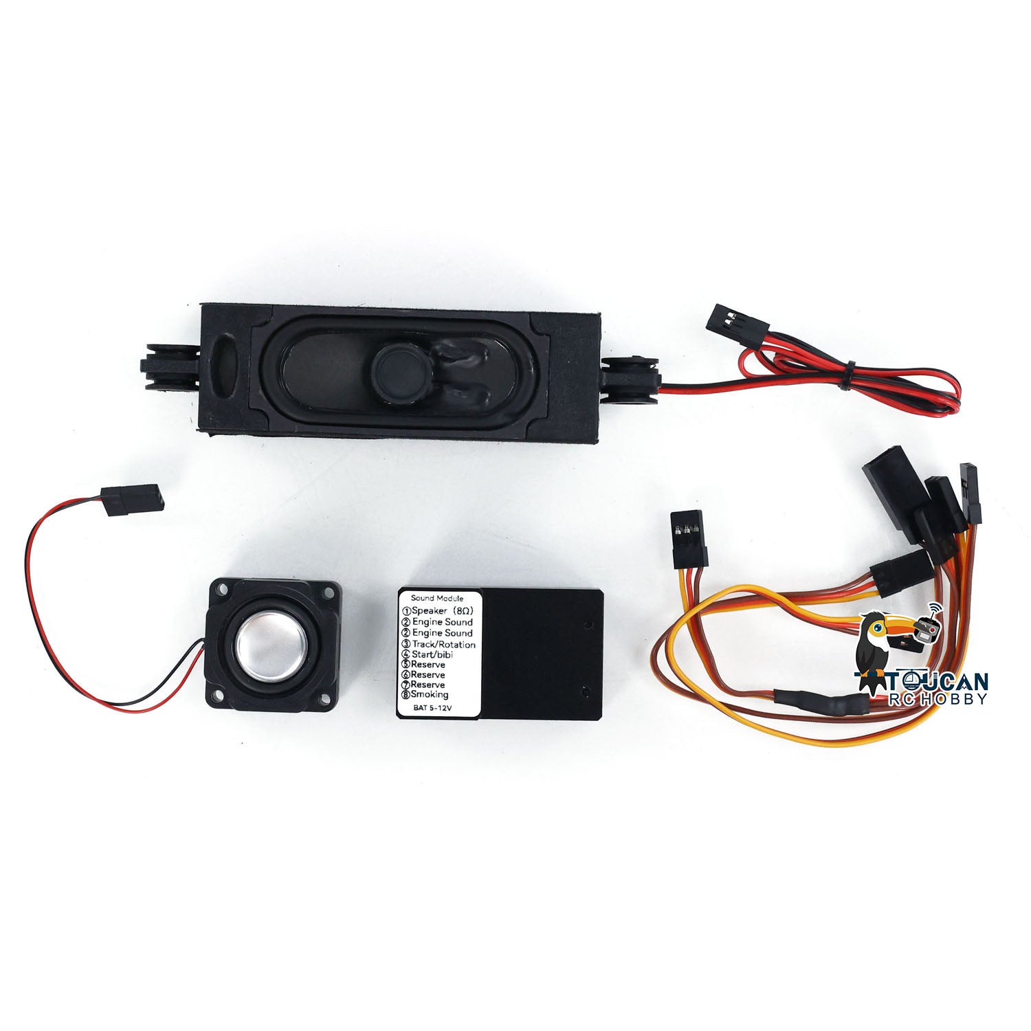 High-Quality RC Sound System Speaker for 1/10 1/12 1/14 1/16 1/18 Scale Model Cars - Tractor, Truck, Hydraulic Dump, Loader, Digger & Rock Crawler Accessories | Perfect for Realistic Sound Effects in RC Racing & Construction Vehicle Simulation