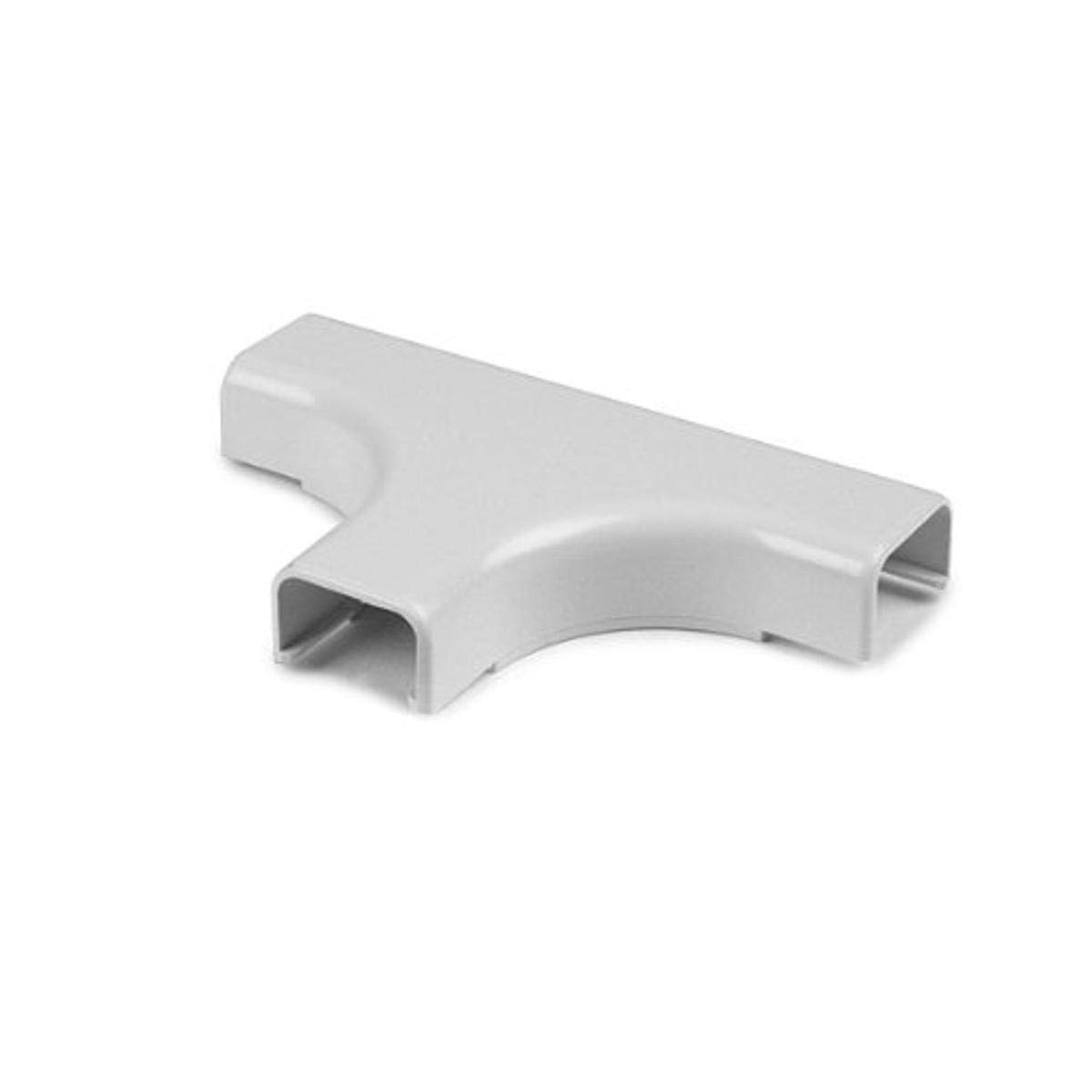 Hellermann Tyton TSR1FW-21-1 PVC Tee Cover, 1 Inch Bend Radius, Office White - Pack of 10 for Cable Management and Wire Protection in Offices and Data Centers